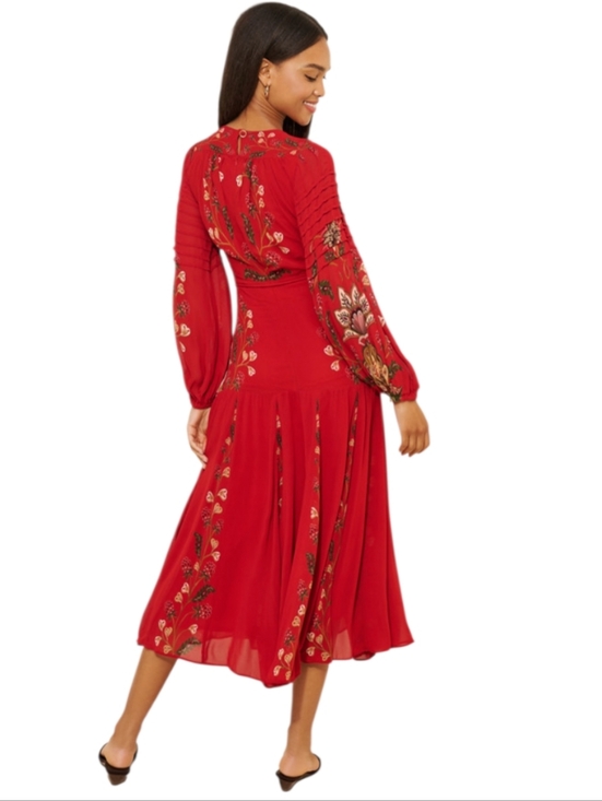 Farm Rio Berry Garden Pleated Maxi Dress - Picture 3 of 8